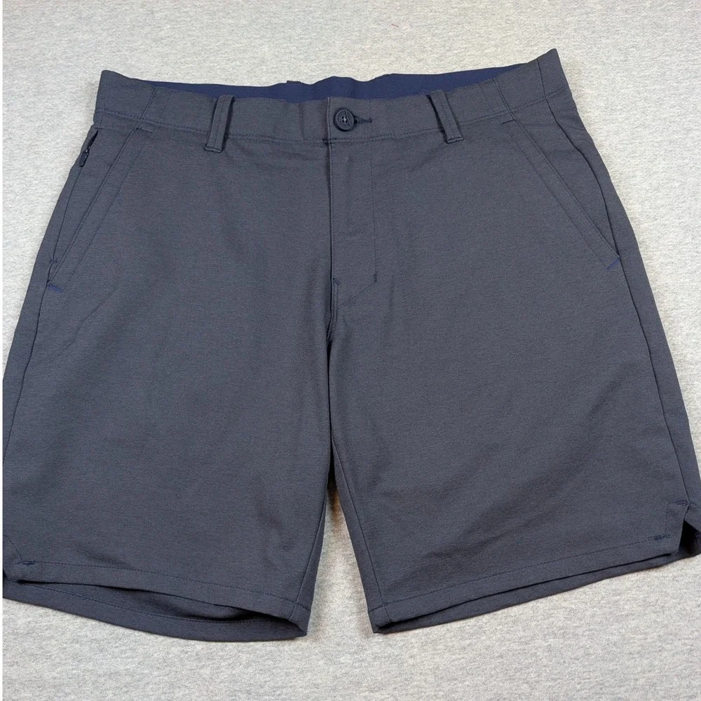 Tommy Bahama Mens On Par Short 8 Inch Navy Blue Golf Performance Tech Shorts 32